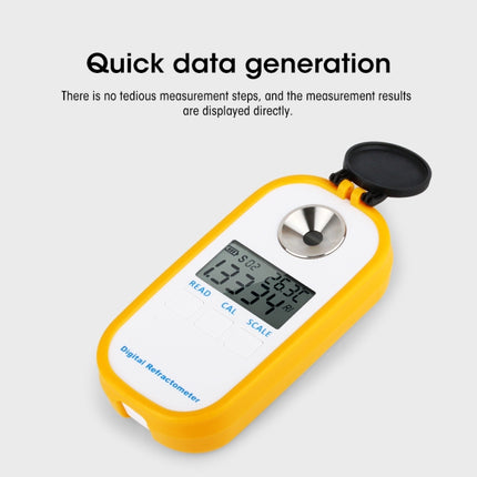 DR202 Digital Sea Water Refractometer Seawater Salinity Meter Specific Gravity Range 0―100‰ Chlorinity 0~57‰ Refractometer, DR202