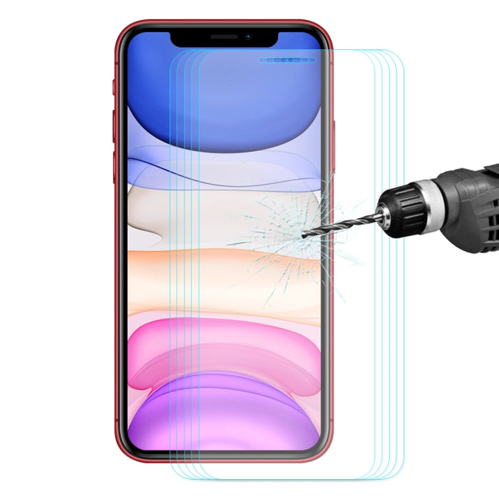5 PCS ENKAY Hat-prince 0.26mm 9H 2.5D Curved Edge Tempered Glass Film, For iPhone 11 / iPhone XR, For iPhone 11 Pro, For iPhone 11 Pro Max