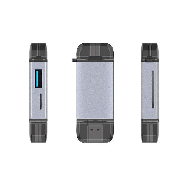 Typce-C+USB+Micro USB  OTG  Card Reader