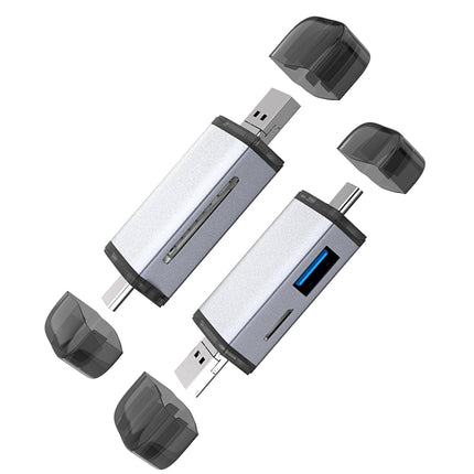 Typce-C+USB+Micro USB  OTG  Card Reader
