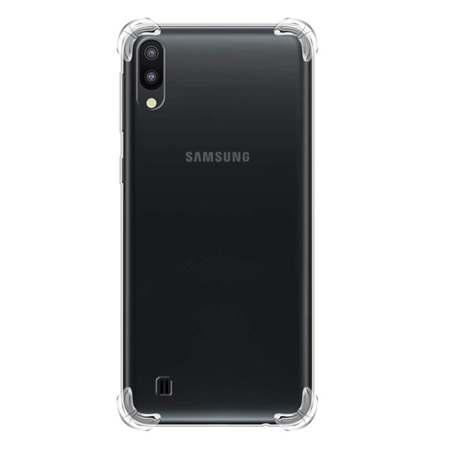 For Galaxy A10/M10 Four-Corner Anti-Drop Ultra-Thin Transparent TPU Phone Case