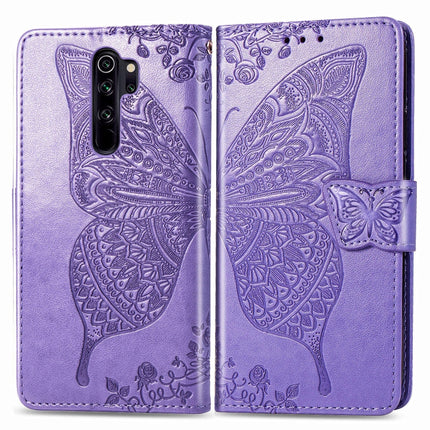For Xiaomi Redmi Note 8 Pro Butterfly Love Flower Embossed Horizontal Flip Leather Case with Bracket / Card Slot / Wallet / Lanyard, For Redmi Note 8 Pro