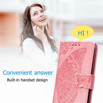 For Xiaomi Redmi Note 8  Butterfly Love Flower Embossed Horizontal Flip Leather Case with Bracket / Card Slot / Wallet / Lanyard, For Redmi Note 8
