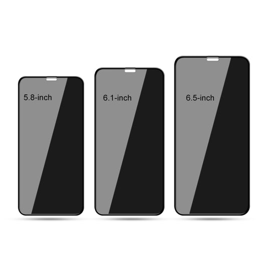 mocolo 0.33mm 9H 2.5D Full Glue Privacy Anti-glare Tempered Glass Film, For iPhone 11 / XR, For iPhone 11 Pro / XS / X, For iPhone 11 Pro Max / XS Max