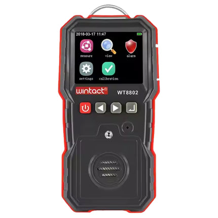 WINTACT WT8802 Hydrogen Sulfide Monitor Professional Rechargeable Gas Sensor High Sensitive Digital Sound-light Vibration Alarm H2S Detector