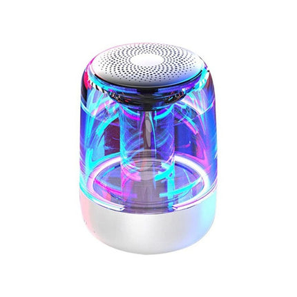 C7 Bluetooth 5.0 Speaker Transparent LED Luminous Subwoofer TWS 6D Surround HIFI Stereo Cool Audio, C7