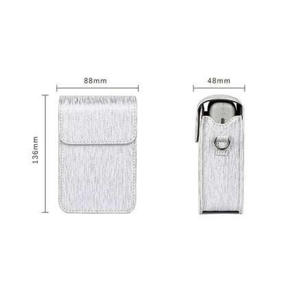 Richwell Brushed Camera Case PU Leather Case for Fujifilm Instax Mini Liplay Instant Camera, Black, White, Gold