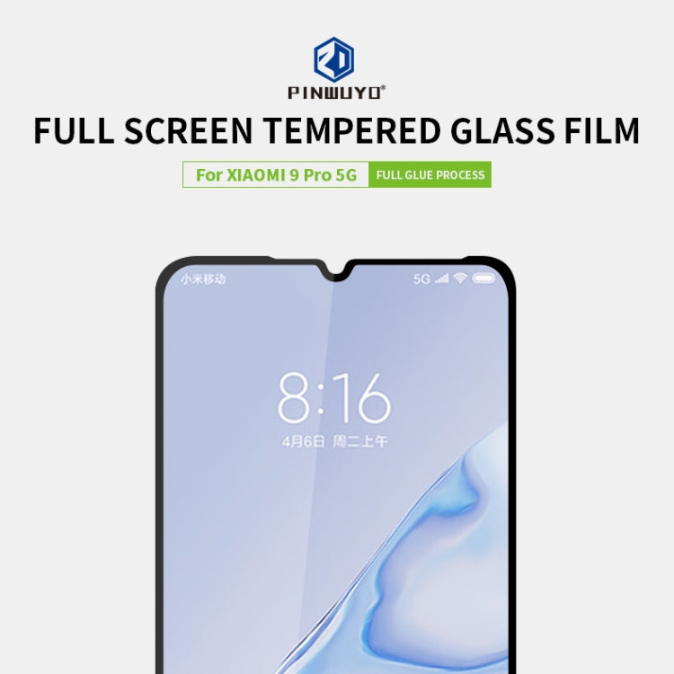 PINWUYO 9H 2.5D Full Screen Tempered Glass Film, For Xiaomi Mi 9 Pro, For Sony Xperia 5 / J9210, For Huawei Mate 30
