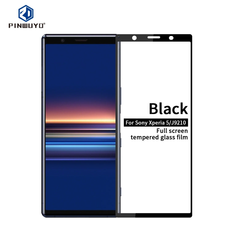 PINWUYO 9H 2.5D Full Screen Tempered Glass Film, For Xiaomi Mi 9 Pro, For Sony Xperia 5 / J9210, For Huawei Mate 30