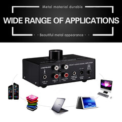 B015 Front Stereo Signal Amplifier Booster Headphones Speaker Amplifier Headset Dual-Audio Source, B015