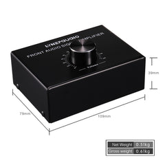 B015 Front Stereo Signal Amplifier Booster Headphones Speaker Amplifier Headset Dual-Audio Source, B015