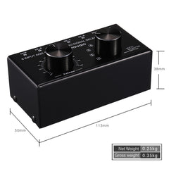 B016 6 Input 1 Output Audio Signal Source Selection Switcher, Output Volume Adjustment Control RCA Port