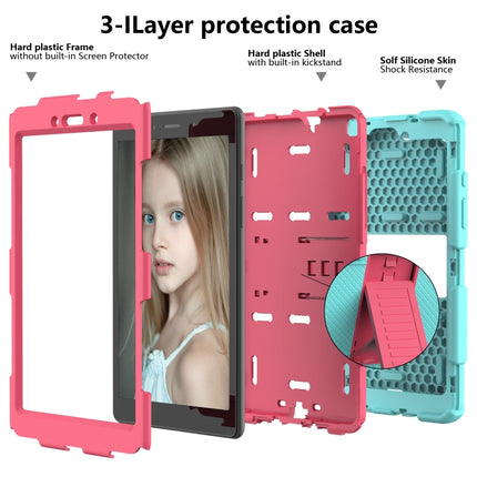 For Galaxy Tab A8.0 2019 / T290 Shockproof Two-Color Silicone Protection Case with Holder, For Galaxy Tab A8.0 2019