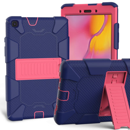 For Galaxy Tab A8.0 2019 / T290 Shockproof Two-Color Silicone Protection Case with Holder, For Galaxy Tab A8.0 2019