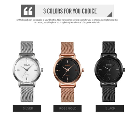 SKMEI 1528 Simple Fashion Lady Watch Casual Netting Scale
