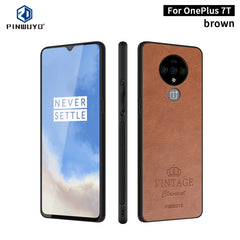 PINWUYO Pin Rui Series Classical Leather, PC + TPU + PU Leather Waterproof And Anti-fall All-inclusive Protective Shell, For Xiaomi RedMi 8A, For Oneplus 7T