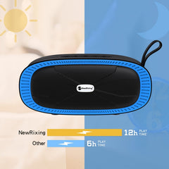 New Rixing NR4022 Portable Stereo Surround Soundbar Bluetooth Speaker with Microphone, Support TF Card FM