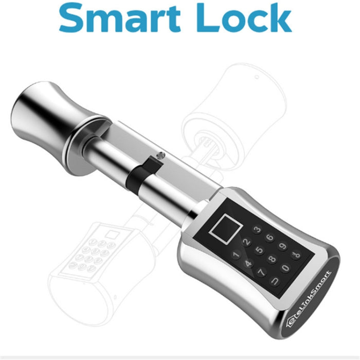 60+40mm Office Home Value Fingerprint Password Smart Lock Core Password Lock Only LockLock Home Security Door Lock, 60+40mm