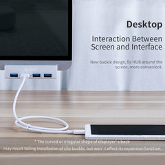 ORICO  MH4PU-P Aluminum Alloy 4 Port USB3.0 Clip-type HUB, MH4PU-P(Black), MH4PU-P(Silver)