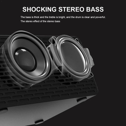 Altavoz Bluetooth de carga inalámbrica AEC BT508, reloj despertador LED, banco de energía, altavoz tres en uno