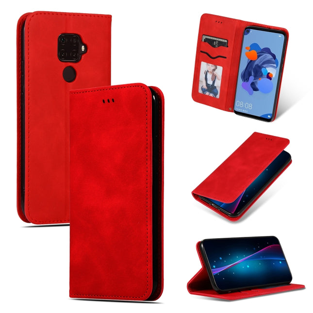 Retro Skin Feel Business Magnetic Horizontal Flip Leather Case, For Huawei Nova5i Pro