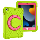 For iPad 10.2 / Grass Green+Rose Red