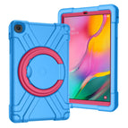 For Galaxy Tab A 10.1 (2019) / Blue+Rose Red