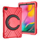 For Galaxy Tab A 10.1 (2019) / Red+Black