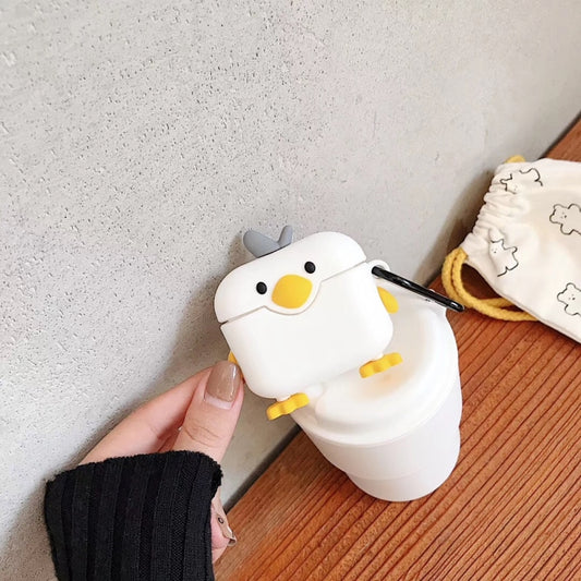 For Apple AirPods Pro Cute Duck Bluetooth Headphone Protective Case