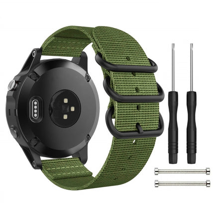 For Garmin Fenix 3 / 5X Universal 26MM Three-ring Nylon Watchband