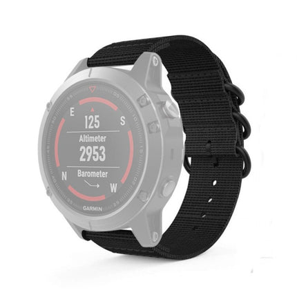 For Garmin Fenix 3 / 5X Universal 26MM Three-ring Nylon Watchband