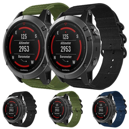 For Jiamin Fenix5, 22MM Three-ring Nylon Watchband