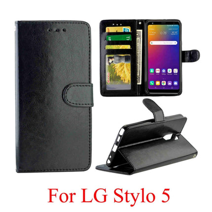 Crazy Horse Texture Horizontal Flip Leather Case with Holder & Card Slots & Wallet & Photo Frame, For LG Stylo 5, For Huawei Mate30 Pro