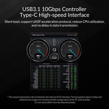 ORICO 6518C3-G2 2.5 / 3.5 inch Type-C Hard Drive Dock