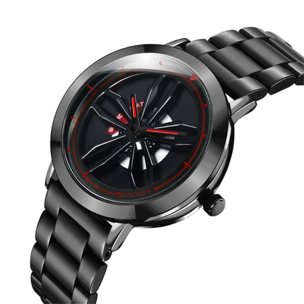 SANDA1009 Watch Man Student Casual Waterproof Steel Band Watch Man