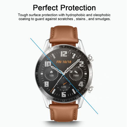 For HUAWEI Watch GT 2 46mm (2019) ENKAY Hat-Prince 0.2mm 9H 2.15D Curved Edge Tempered Glass Film, For HUAWEI Watch GT 2 46mm (2019)  (1 PC), For HUAWEI Watch GT 2 46mm (2019) (2 PCS)