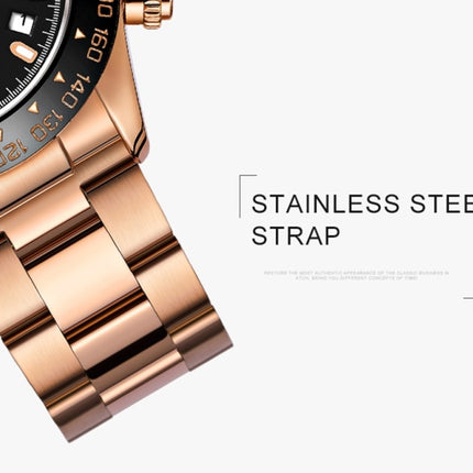 OCHSTIN Augusten 6103B Multi Function Quartz Watch Sports luminous Waterproof Watch Calendar Steel Band Men  Watch