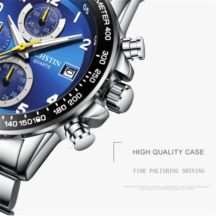 OCHSTIN   6112 Men Multi  Function Watch Fashion Sports Business Calendar Luminous Men Watch Quartz Watch Steel Watch