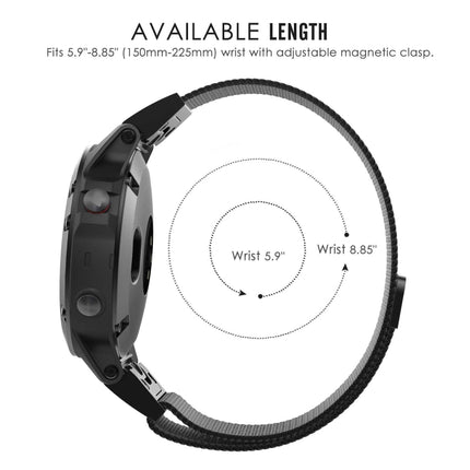 For Garmin Fenix 5 Milan Metal Stainless Steel Metal Watchband, 20MM, 22MM, 26MM