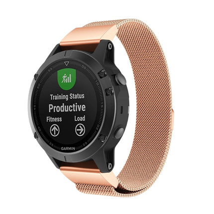 For Garmin Fenix 5 Milan Metal Stainless Steel Metal Watchband, 20MM, 22MM, 26MM