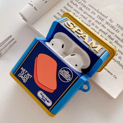 For Apple AirPods 1/2 Gen Universal Spam Can Bluetooth Headphone Protective Case