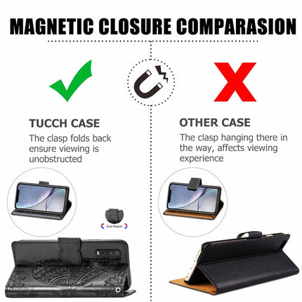 For Motorola One Action Butterfly Love Flower Embossed Horizontal Flip Leather Case with Bracket Lanyard Card Slot Wallet, For Motorola One Action