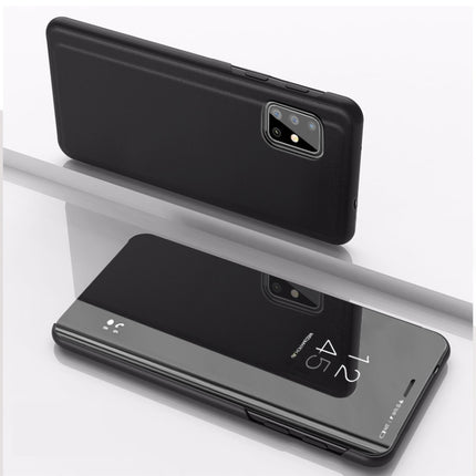 For Galaxy A51 Plated Mirror Horizontal Flip Leather Cover with Stand Mobile Phone Holster, For Samsung Galaxy A51, For Galaxy A51