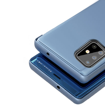 For Galaxy A51 Plated Mirror Horizontal Flip Leather Cover with Stand Mobile Phone Holster, For Samsung Galaxy A51, For Galaxy A51