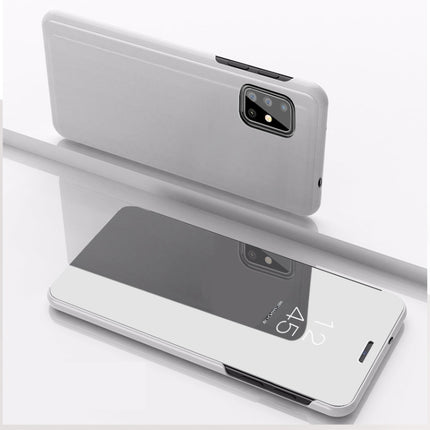 For Galaxy A51 Plated Mirror Horizontal Flip Leather Cover with Stand Mobile Phone Holster, For Samsung Galaxy A51, For Galaxy A51