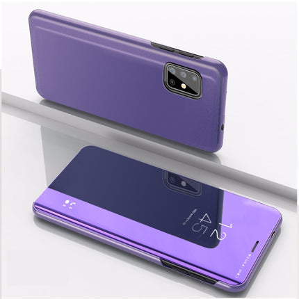 For Galaxy A51 Plated Mirror Horizontal Flip Leather Cover with Stand Mobile Phone Holster, For Samsung Galaxy A51, For Galaxy A51