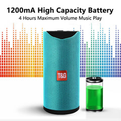 TG113 Portable Bluetooth Speakers Waterproof Stereo Outdoor Loudspeaker MP3 Bass Sound Box with FM Radio