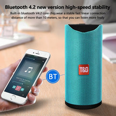 TG113 Portable Bluetooth Speakers Waterproof Stereo Outdoor Loudspeaker MP3 Bass Sound Box with FM Radio