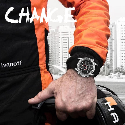 OCHSTIN 6125A Multi Function Chronograph Men  Sports Silicone Quartz Waterproof Men  Watch