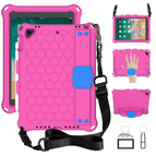For iPad 9.7 2017/2018 / Rose Red+Blue